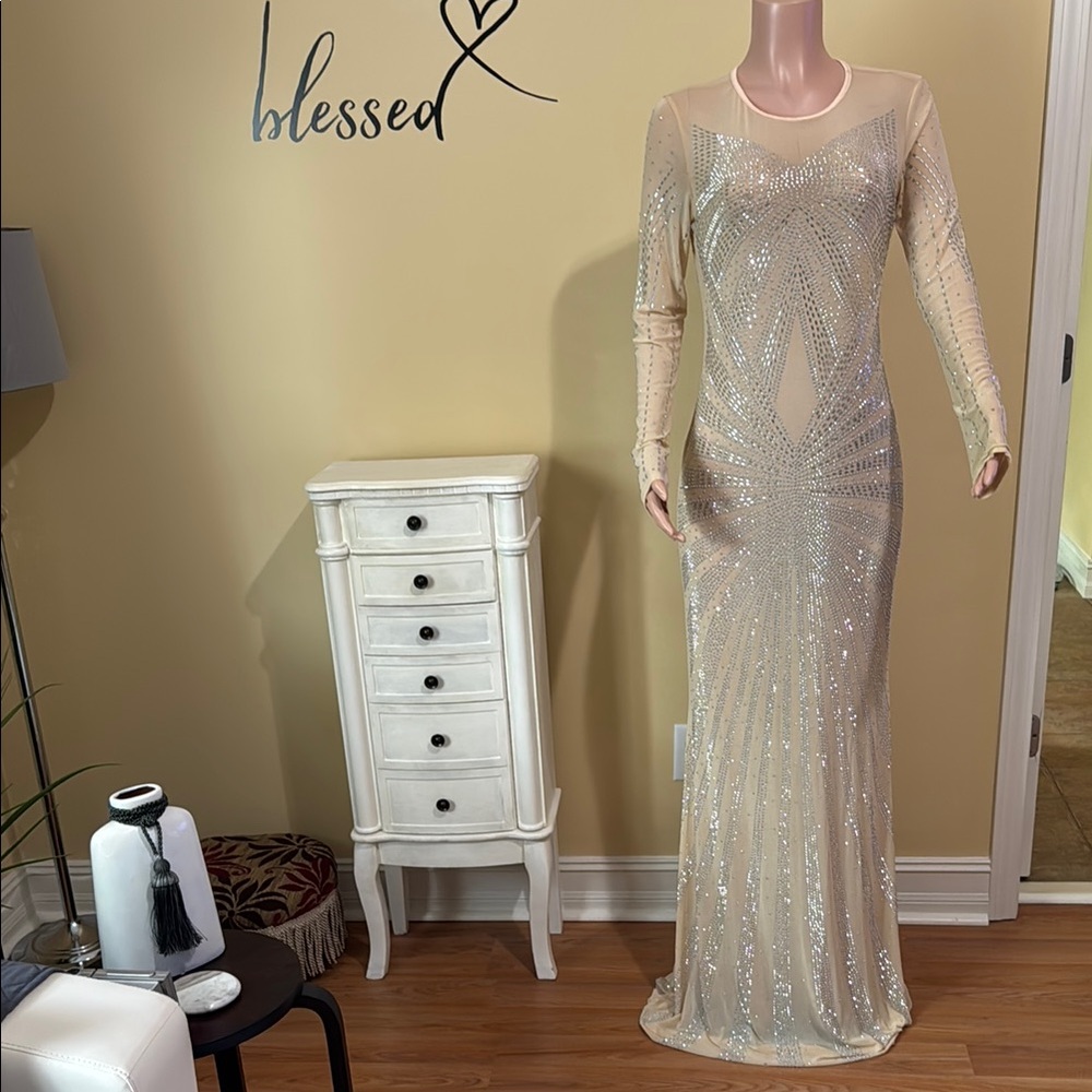 🥀Elegant Sequin Long Sleeve Dress